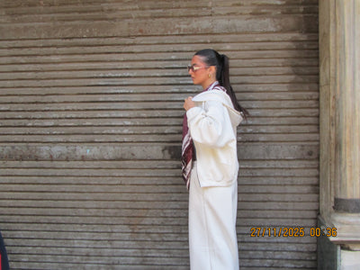 White sweatset (jacket)