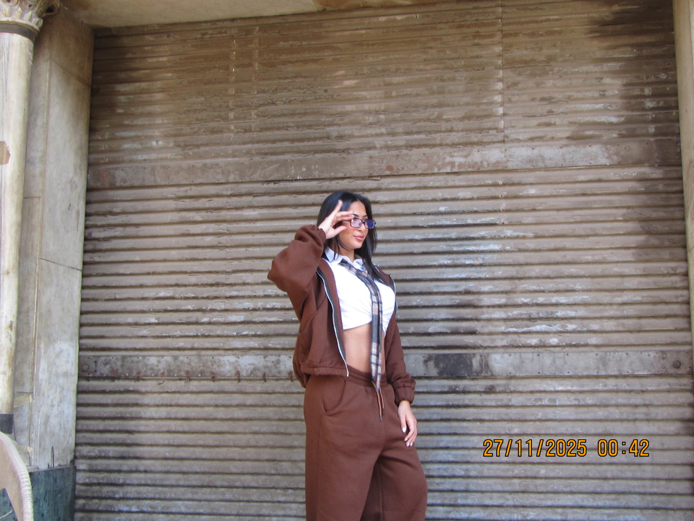 Brown sweatset (jacket)